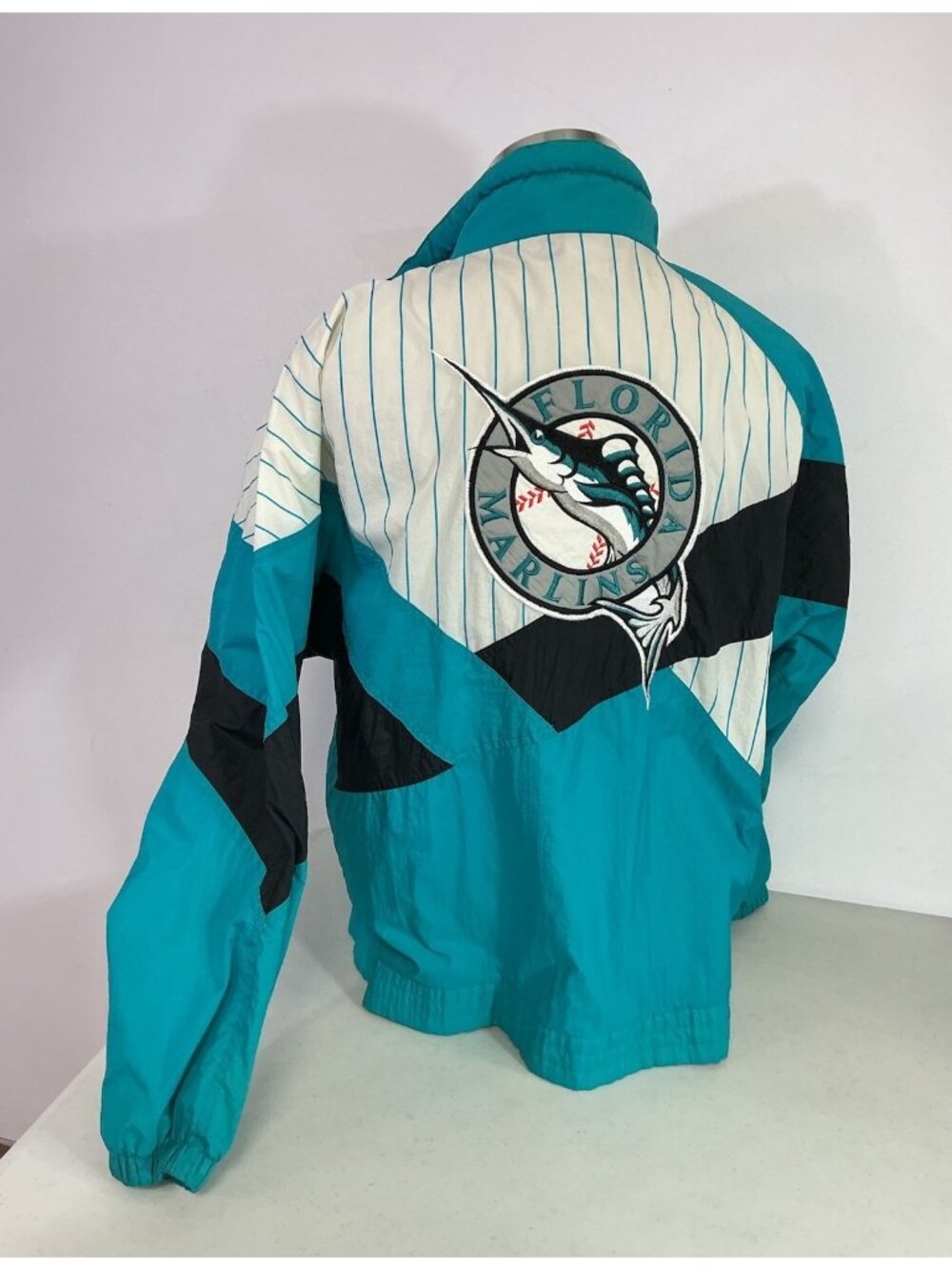 Vintage MLB Florida Marlins 1990's Apex One Windbreaker Jacket Mens Medium